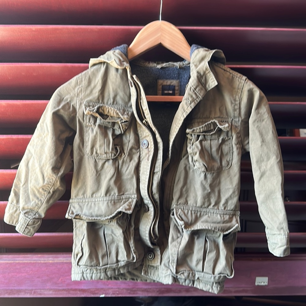 EUC baby gap army green ADORABLE jacket.